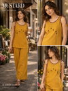 Ff Daboo Cotton Strips Pattern Threadwork Co Ord Set